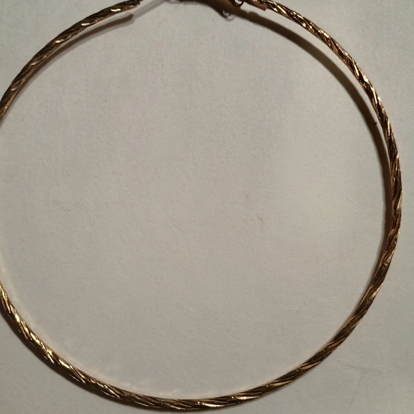 Jewelry - 3 Pair of Gold Oval Hoop Earrings